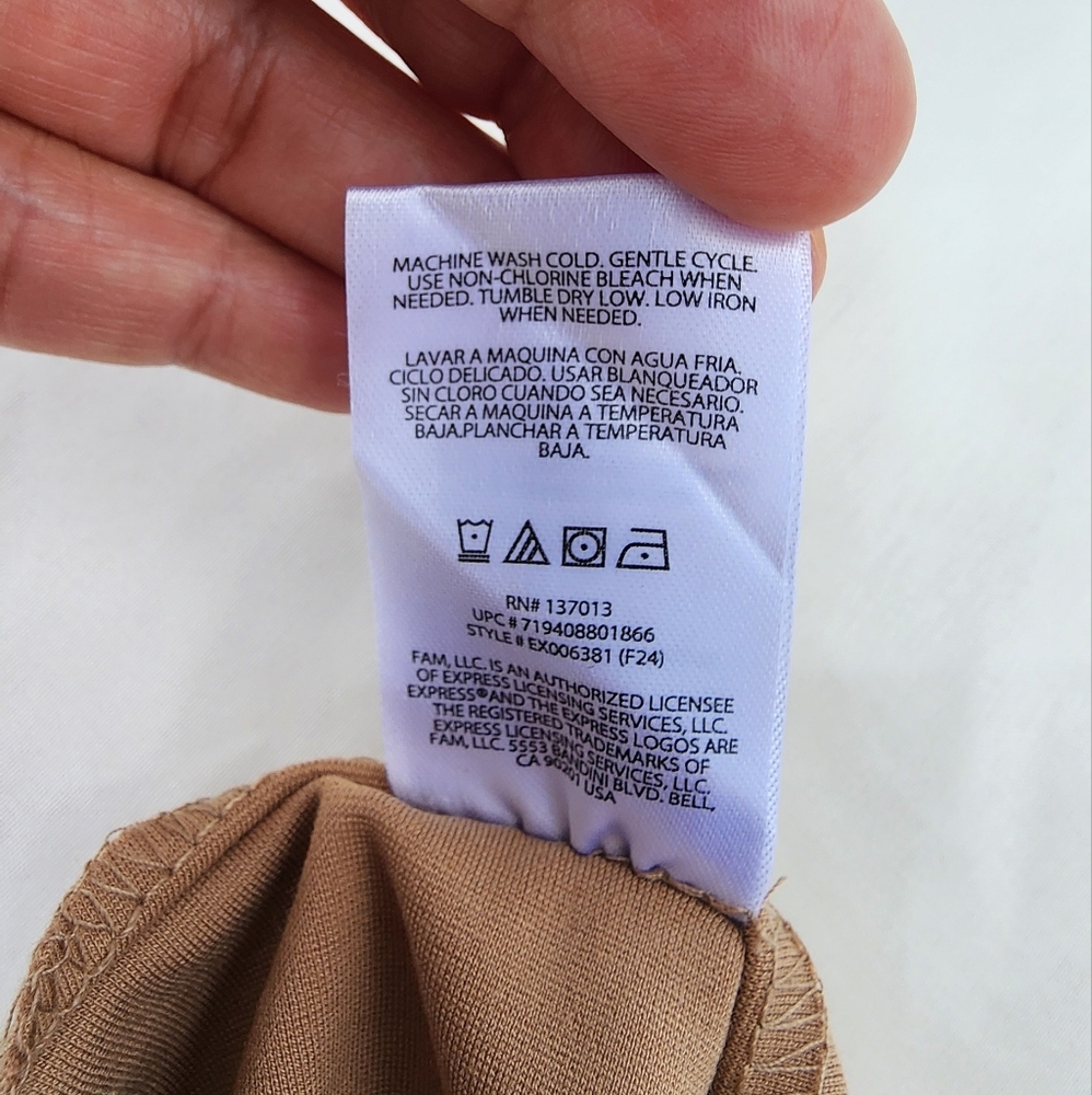 Express Women’s Ponte Pants XX-Large Pecan Brown Stretch Pull-On MSRP $80 - Picture 6 of 8